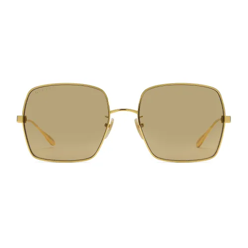 NIGO Gucci Women's Monogram Slim Frame Alloy Square Sunglasses Eyeglasses Glasses #nigo98821