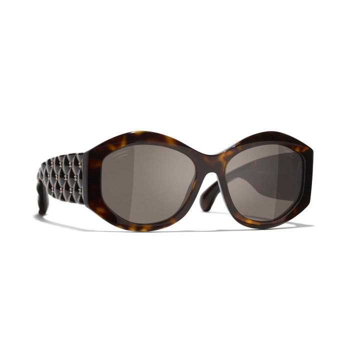 NIGO Chanel Women's Black Diamond Lens Irregularly Shaped Sunglasses Glasses Eyeglasses #nigo98837
