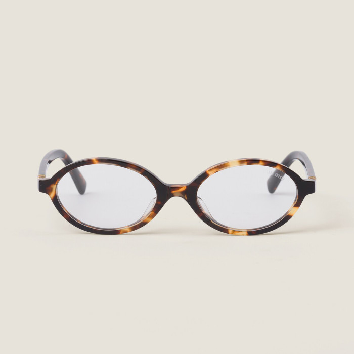 MiuMiu Women's Thin Frame Logo Decorative Acetate Irregular Shape Sunglasses Optical Frame Eyeglasses Glassess #nigo98845