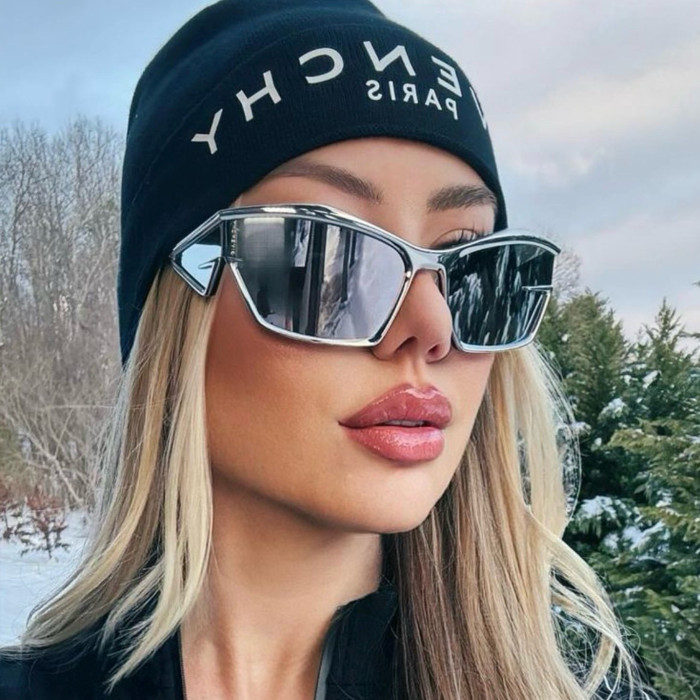 NIGO Givenchy Men Women Fashion Trend Cool Sunscreen Sunglasses High Street Metal Frame Tinted Sunglasses Nvgp #nigo8125