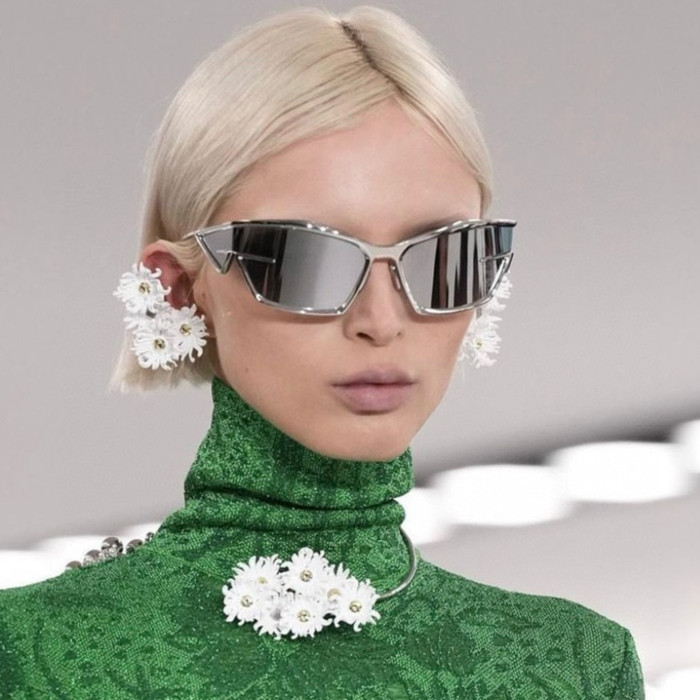NIGO Givenchy Men Women Fashion Trend Cool Sunscreen Sunglasses High Street Metal Frame Tinted Sunglasses Nvgp #nigo8125