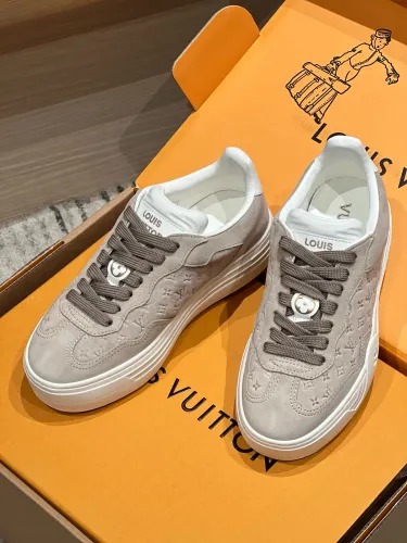 NIGO Louis Vuitton Women's Colorblocking Suede Leather Low Top Lace Up Casual Sneakers Shoes #nigo98863