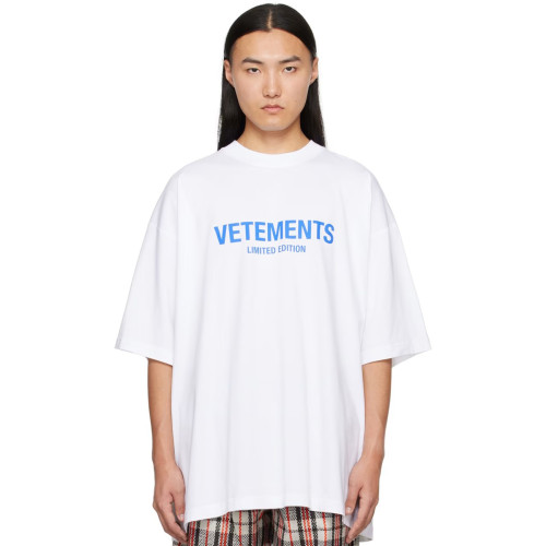 NIGO Vetements Men's and Women's Summer Letter Logo Printed Solid Colour Drop Shoulder Short Sleeve T-Shirt #nigo99272