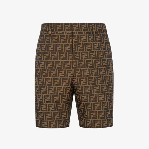 NIGO Fendi Men's Summer Solid Colour Letter Logo Print Bermuda Shorts Pants #nigo99371