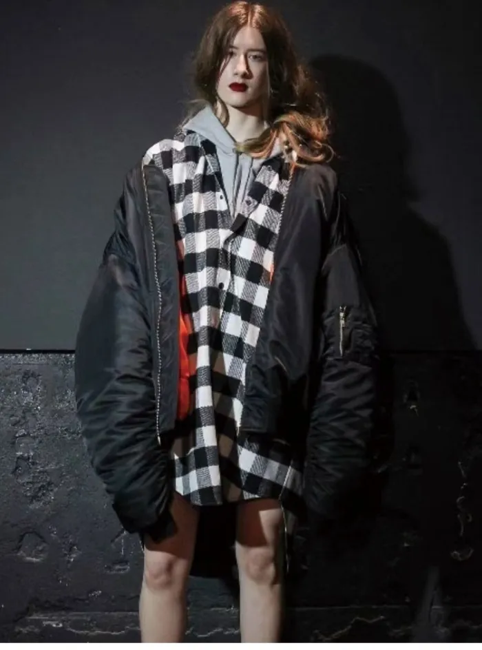 NIGO Vetements Men's Women's Spring and Autumn Solid Color Zipper Reversible Wearable Pilot Jacket Loose Casual Jacket #nigo99364