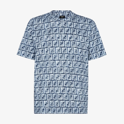 NIGO Fendi Men's Summer Solid Colour Letter Full Print Round Neck Casual Loose Short Sleeve T-Shirt #nigo99456