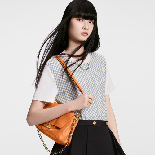 NIGO Louis Vuitton Women's Summer Gray Plaid Cotton Round Neck Short Sleeve T-Shirt #nigo99573