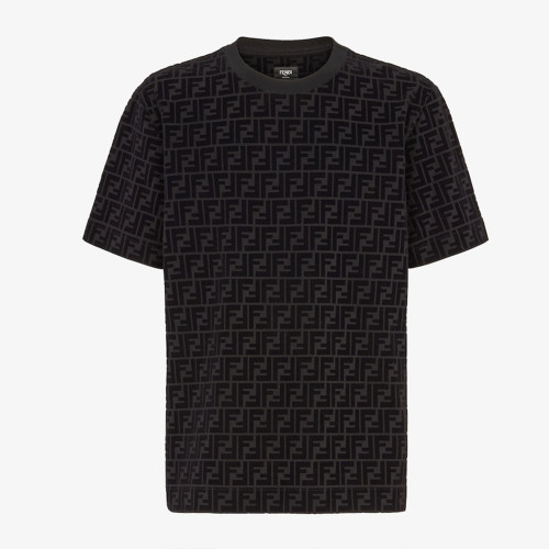 NIGO Fendi Men's Spring/Summer Letter Logo Printed Solid Round Neck Loose Casual Short Sleeve T-shirt Top  #nigo71224