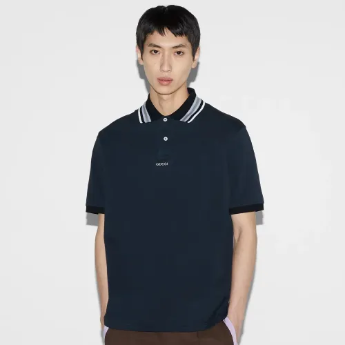NIGO Gucci Men's Summer Letter Stripe Casual Short Sleeve Polo Shirt T-shirt #nigo99599
