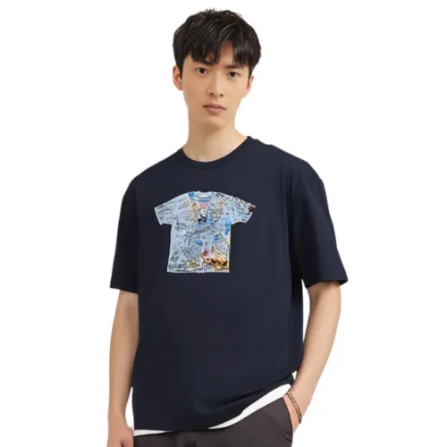 NIGO Supreme Men's Summer Graphic Printed Short Sleeve Fitted Round Neck Straight Short Sleeve T-Shirt Ngvp #nigo8374