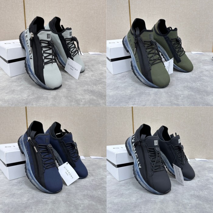 NIGO Givenchy Spectre Men's Solid Color Round Toe Lace Up Low Top Casual Air Cushion Sneakers Shoes #nigo99791