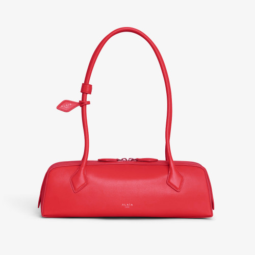 NIGO Alaia Women's Le-Teckel Goatskin Long Handle Handbag Solid Color Zipper Casual Shoulder Bag Ngvp  #nigo8478