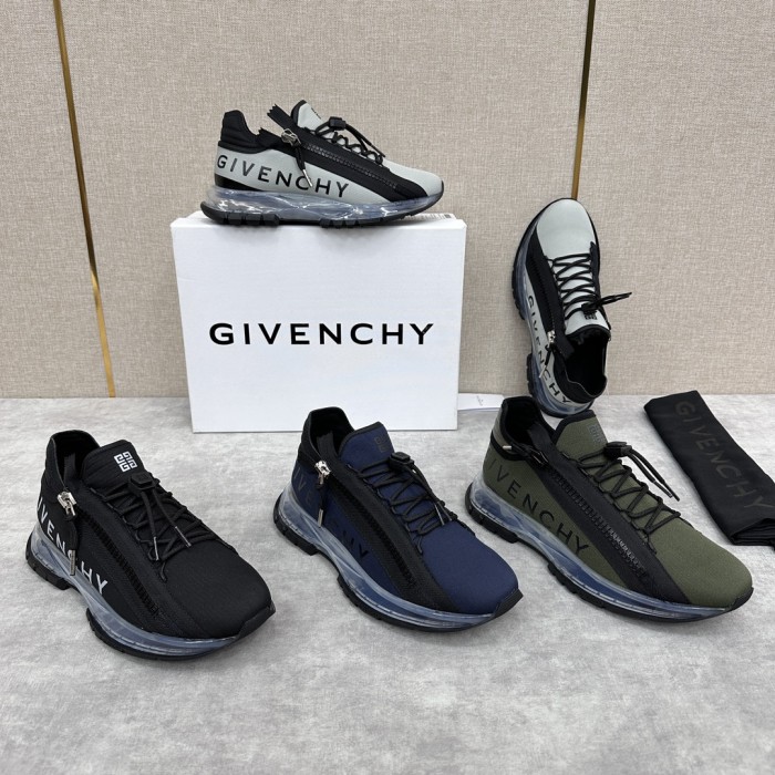 NIGO Givenchy Spectre Men's Solid Color Round Toe Lace Up Low Top Casual Air Cushion Sneakers Shoes #nigo99791