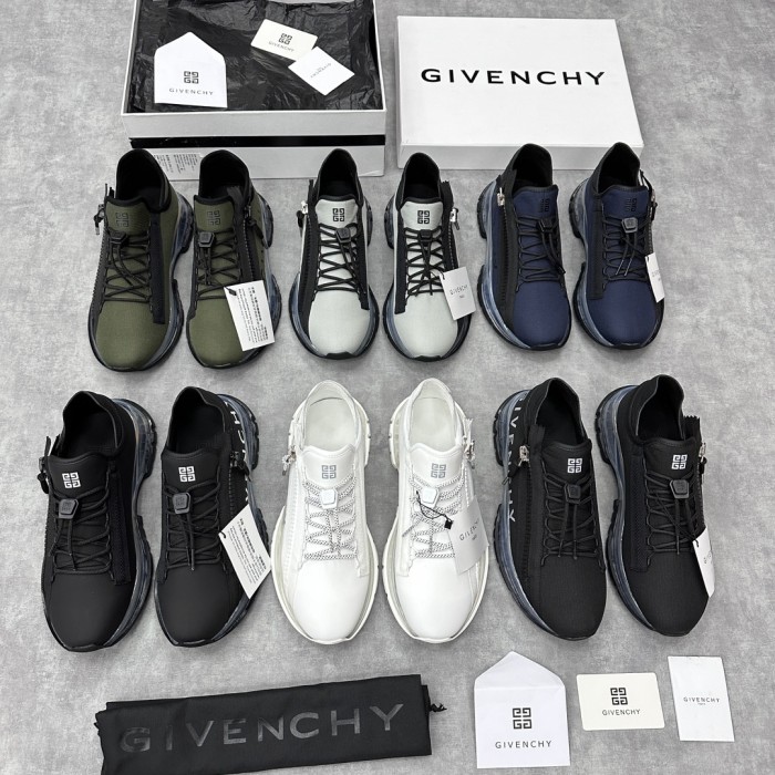 NIGO Givenchy Spectre Men's Solid Color Round Toe Lace Up Low Top Casual Air Cushion Sneakers Shoes #nigo99791