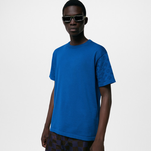 NIGO Louis Vuitton Men's Summer Solid Color Logo Jacquard Round Neck Cotton Short Sleeve T-Shirt #nigo99834