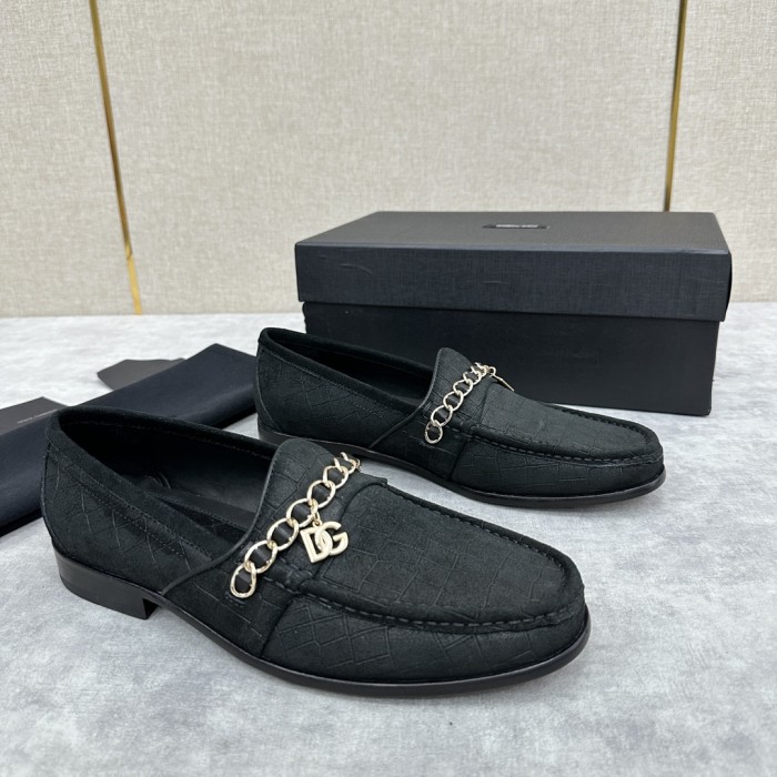 NIGO Dolce&Gabbana Men's Spring Summer Leather Loafers Moccasin Shoes #nigo99857