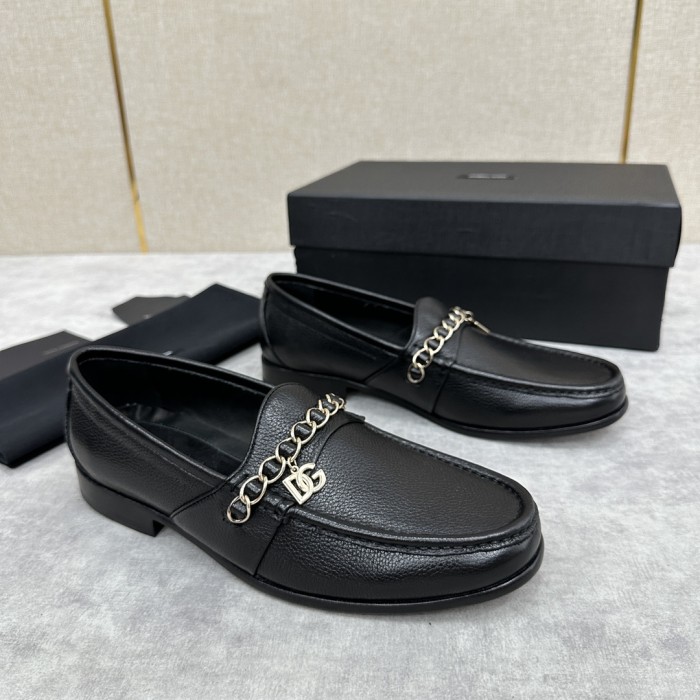 NIGO Dolce&Gabbana Men's Spring Summer Leather Loafers Moccasin Shoes #nigo99857