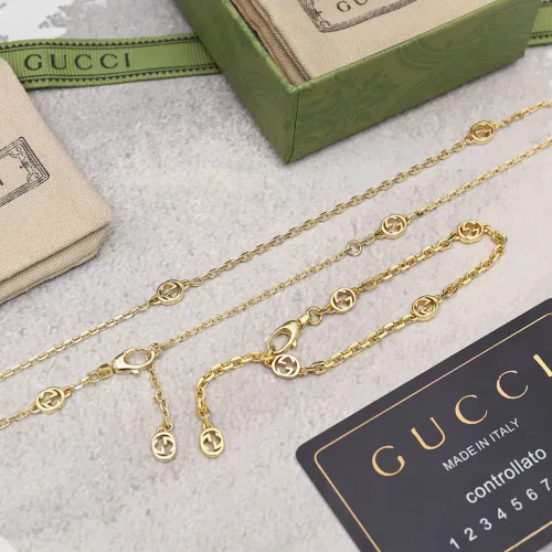 NIGO Gucci Fashion Temperament Fine Chain 18k Gold Women's Necklace Logo Bracelet  #nigo71326