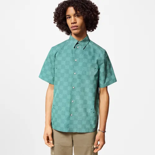 NIGO Louis Vuitton Men's Spring And Summer Printed Lapel Short Sleeve Cotton T Shirt Shorts Beach Shorts Casual Fashion Suit Set  #nigo71348
