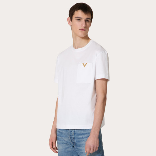 NIGO Valentino Men's Spring Summer Cotton Short Sleeve Fashion Casual Pocket Solid Color Simple T-Shirt Ngvp#nigo8768