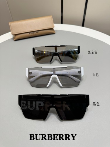 NIGO Burberry Men's Fashion Retro Trend Logo Printed Square Casual Solid Color Sunglasses #nigo71372