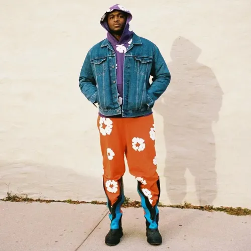 NIGO Denim Tears Men's And Women's Spring And Autumn Fashion Trends High Street Kapok Flower Casual Cotton Ribbed Loose Pants Ngvp #nigo8877