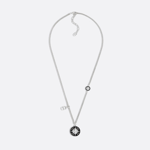 NIGO Dior AND STONE ISLAND Men's Silver Skeleton Pendant Necklace Jewelry #nigo72617