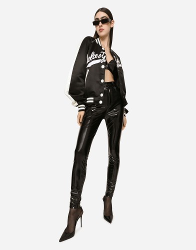 NIGO Dolce&Gabbana Women's Spring and Autumn Black and White Colorblocking College Style Cotton Baseball Clothes Single Breasted Long Sleeve Jacket #nigo72661