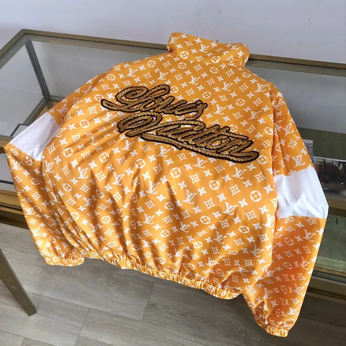 NIGO Louis Vuitton Men's Spring and Autumn Colorblocking Logo Pattern Full Print Casual Long Sleeve Zipper Jacket Elastic Mid Waist Drawstring Sweatpants Pants Set Suit #nigo72688