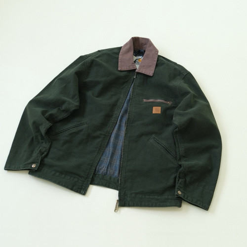 NIGO Carhartt WIP Men's Fall And Winter Washed And Aged Zipper Lapel Long Sleeve Jacket #nigo72834