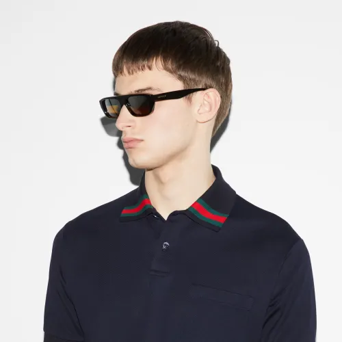 NIGO Gucci Men's Summer Solid Color Cotton Short Sleeve With Mesh Fit Casual Polo Shirt #nigo71461