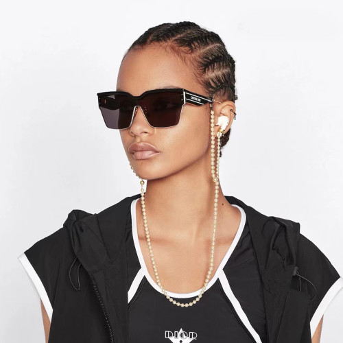 NIGO Dior Club M4u Sunglasses Women's Summer Solid Color Logo Square Casual Glasses  #nigo71551