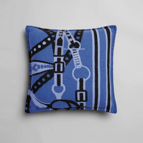 NIGO Hermes Grand Tralala Collection Cozy Fashion Double Sided Jacquard Wool Cashmere Pillow Home Decorative Accessories #nigo71581
