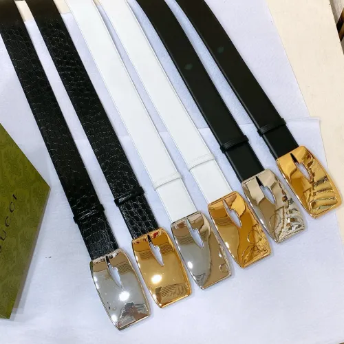 NIGO Gucci Women's  Men's Retro Letter G Buckle Gold And Silver Buckle Cowhide Belt Fashion Luxury Hundred With Jewelry Width 5cm #nigo71613