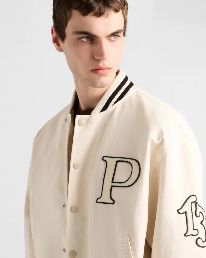 NIGO Prada Men's Spring And Autumn Monogrammed Striped Single Breasted Solid Color Long Sleeve Aviator Jacket Ngvp #nigo9272