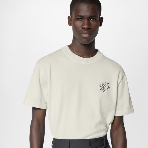 NIGO Louis Vuitton Men's Summer Embroidered Logo Round Neck Cotton Short Sleeve T-Shirt #nigo73133