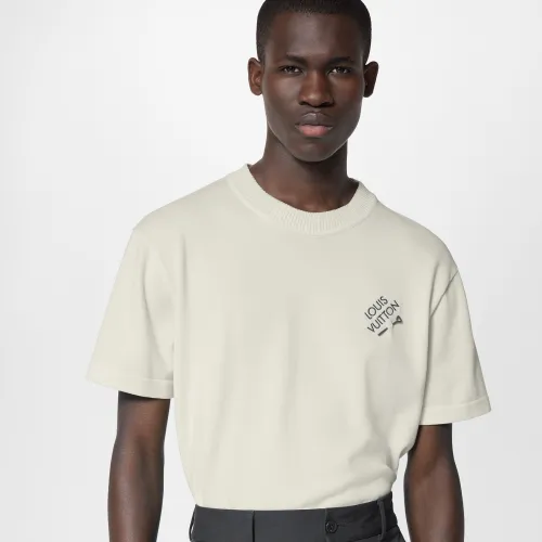NIGO Louis Vuitton Men's Summer Embroidered Logo Round Neck Cotton Short Sleeve T-Shirt #nigo73133