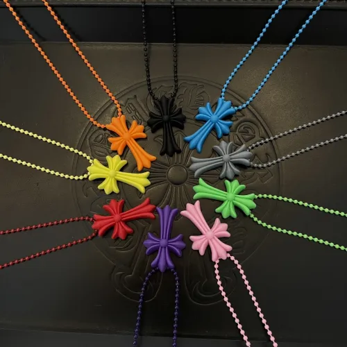 NIGO Chrome Hearts Men's Women's Cross Resin Necklace Vintage Trend Solid Color Stacking Necklace Design Artistic Sense Accessories Jewelry #nigo71652