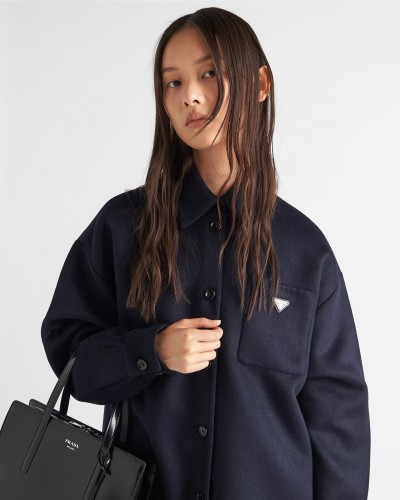 NIGO Prada Women's Autumn and Winter Solid Color Single Breasted Wool Long Coat Long Sleeve Jacket #nigo73287