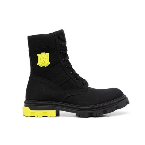 NIGO AMIRI Men's Autumn And Winter Collision Denim Zip High-top Short Boots Fashion Shoes Simple Casual Cowhide Lining Men's Boots #nigo71667