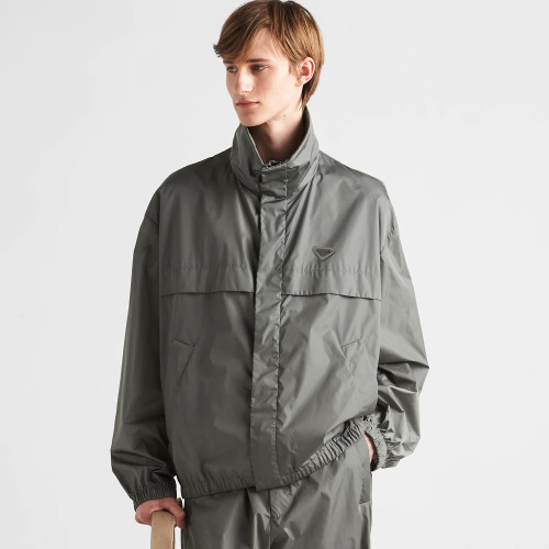 NIGO Prada Men's Spring and Autumn Solid Color Standing Collar Zipper Loose Long Sleeve Jacket #nigo73336