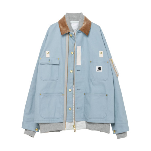 NIGO Sacai Carhartt WIP Canvas x MA-1 Jacket Michigan Men's Fall And Winter Loose Casual Fake Two Pieces Splicing Jacket #nigo73459