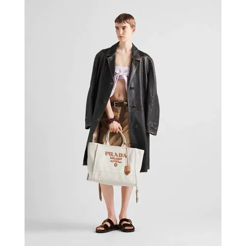 NIGO Prada Women's Fall And Winter Black Lapel Single-breasted Do Old Lambskin Belt In The Long Section Long Sleeved Coat Jacket #nigo73491