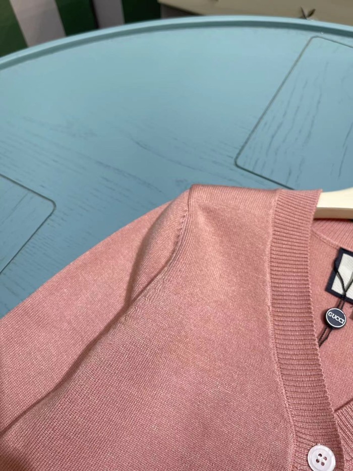NIGO Gucci Kid's Spring And Autumn Pattern Embroidery Long Sleeve Fitted Solid Color Knit Cardigan #nigo31355