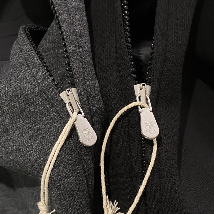 NIGO Brunello Cucinelli Men's Fall And Winter Color Collision Splicing Casual Hooded Zipper Jacket #nigo73556