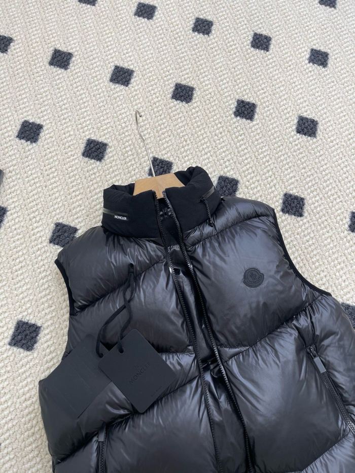 NIGO Moncler Men's Autumn and Winter Solid Color Zipper Standing Collar Puffer Down Vest #nigo73659