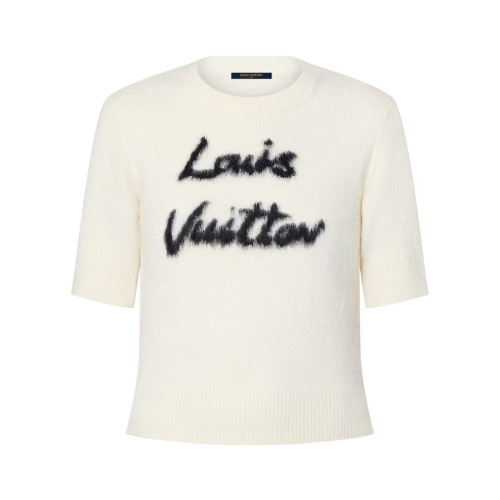 NIGO Louis Vuitton Women's Summer Round Neck Monogrammed Cashmere Short Sleeve T-shirt #nigo73666