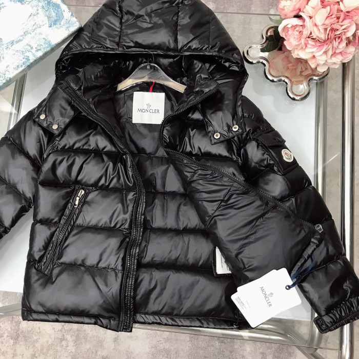 NIGO Moncler Kid's Winter Solid Color Warm Zipper Casual Hooded Long Sleeve Puffer Down Jacket #nigo31357