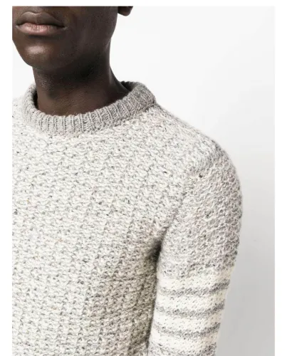 NIGO Thom Browne Men's Women's Autumn And Winter Knitted Pullover Solid Color Long Sleeve Wool Sweater Ngvp #nigo9515
