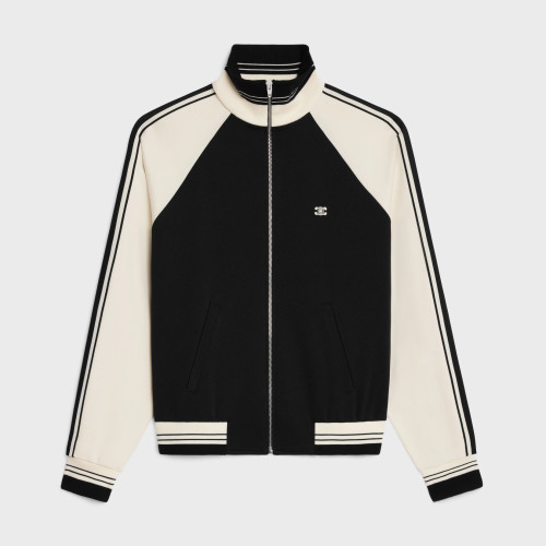 NIGO Celine Women's And Men's Spring/summer New Product Logo Sports And Casual Set Striped Letter Black Casual Loose Jacket Long Wide Leg Casual Pants #nigo73945
